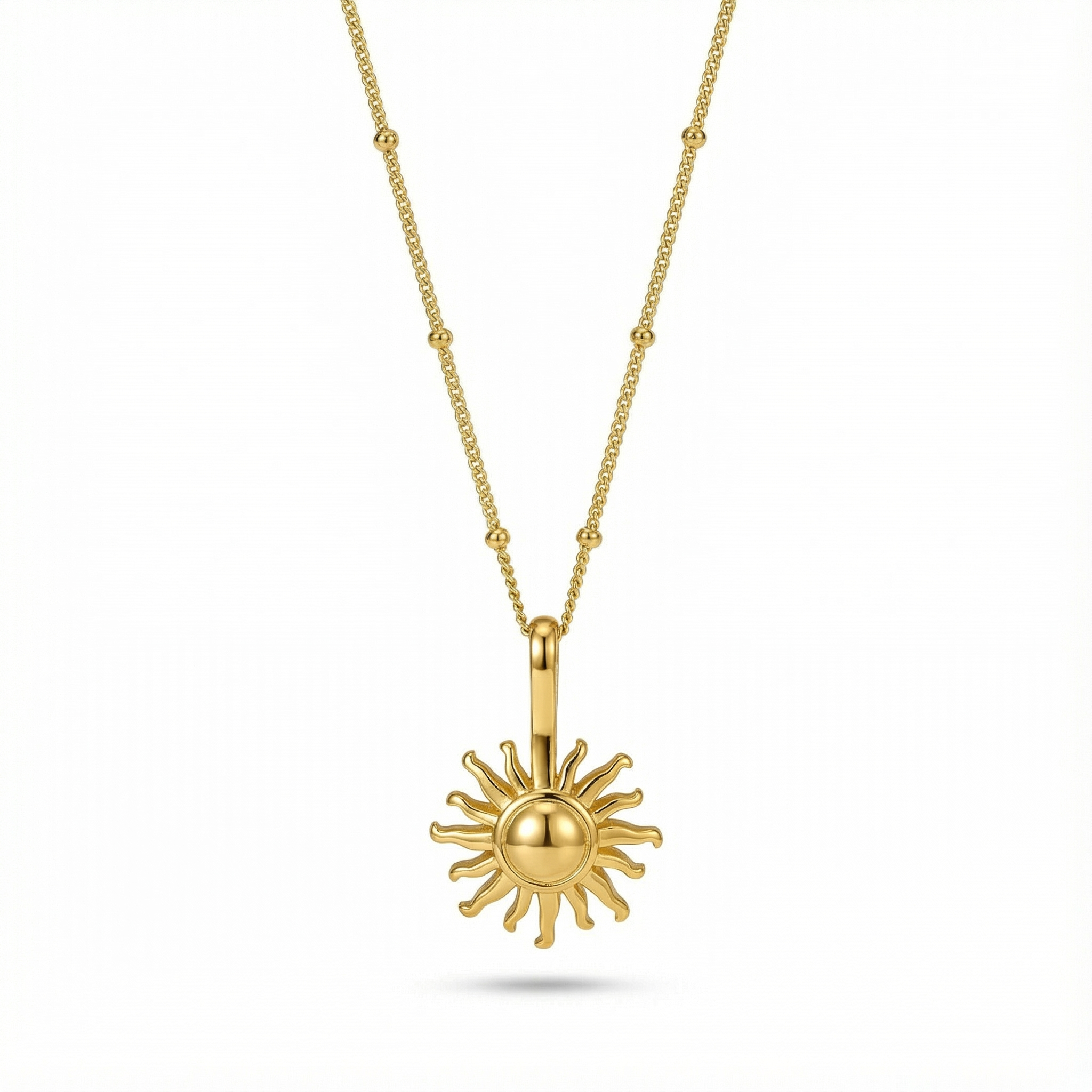 SOLARA | Sculpted Sun Necklace