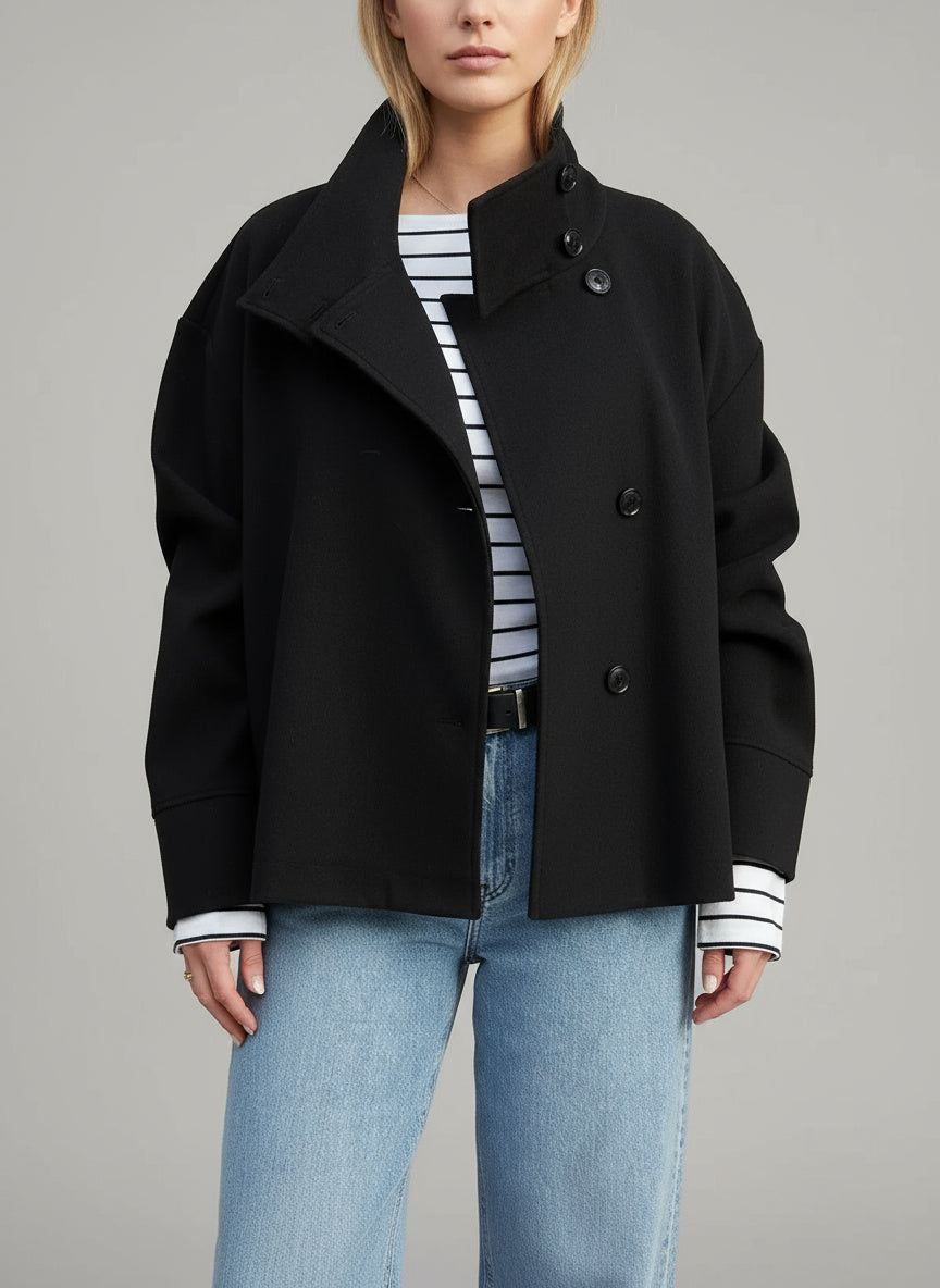 Olga | Kurze Damenjacke mit Stehkragen