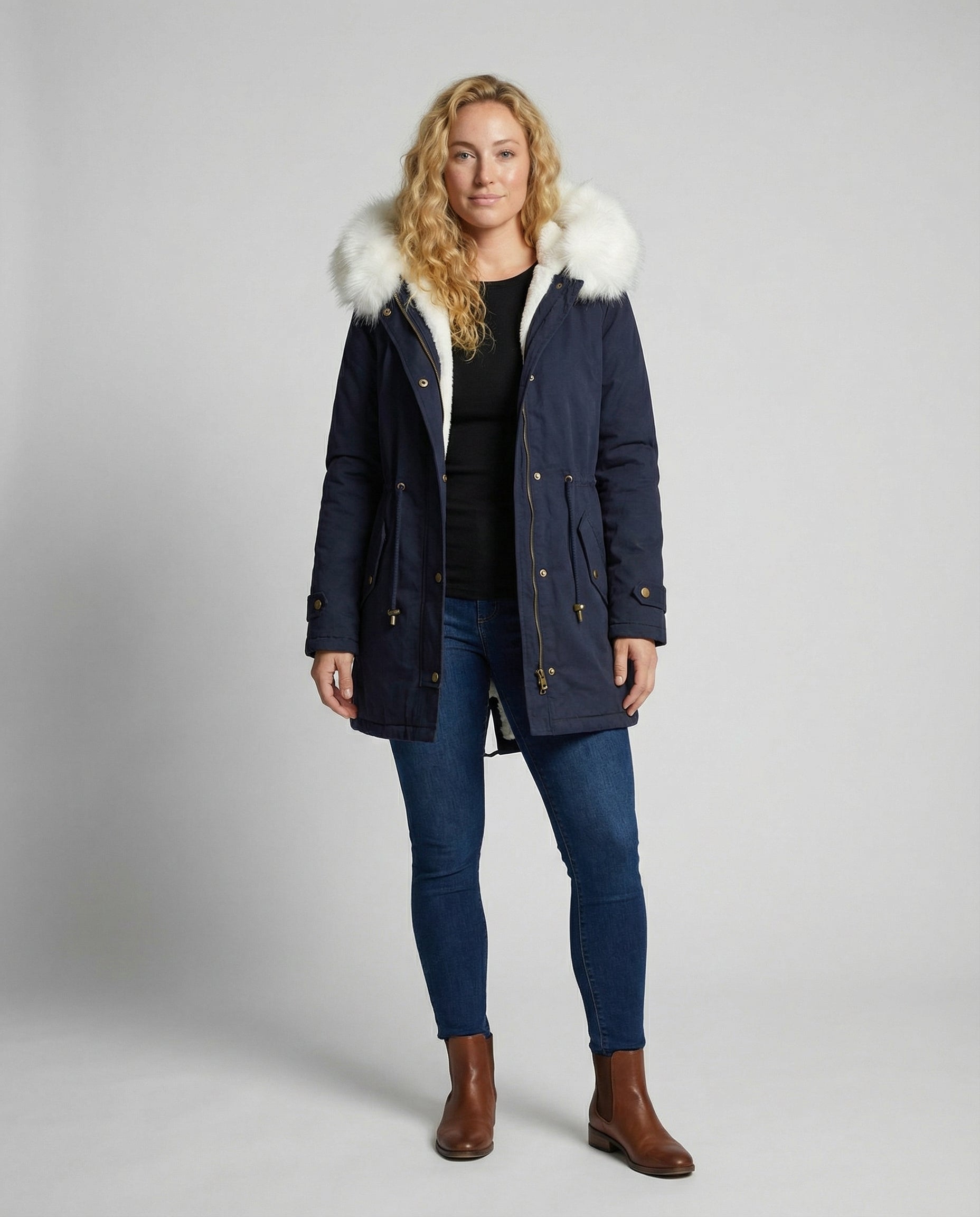 Calysa | Women's Quilted Jacket with Snap Fasteners