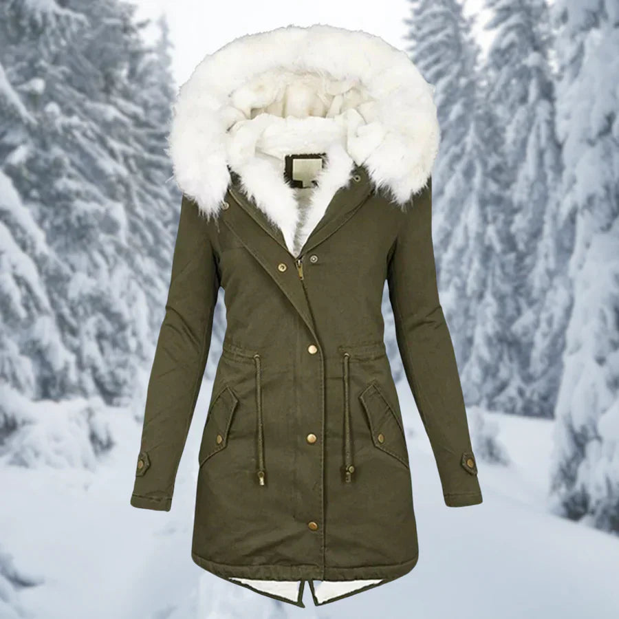 Calysa | Damen Steppjacke mit Druckknopfverschluss
