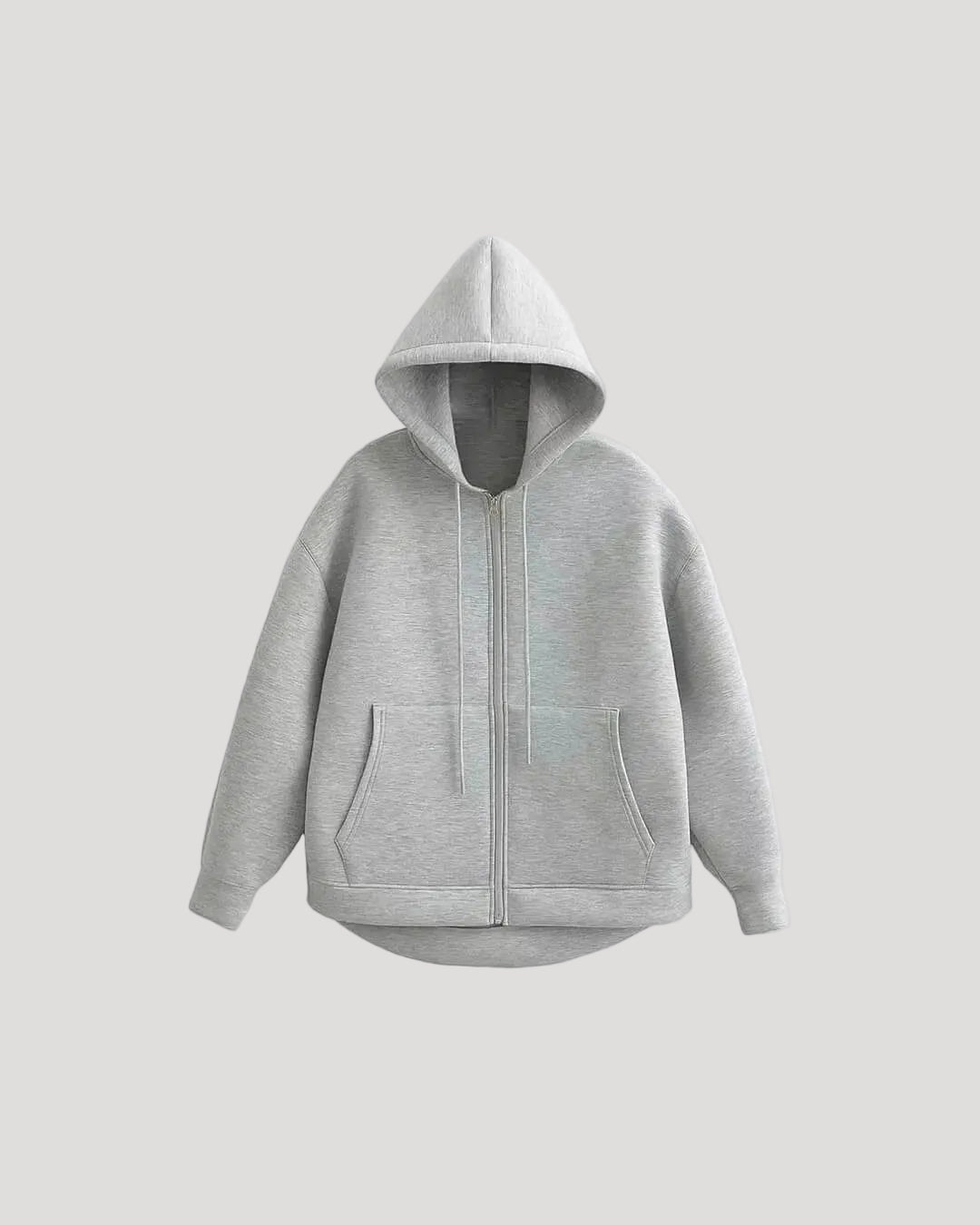 Damen Zip-Hoodie mit Kapuze und Reißverschluss