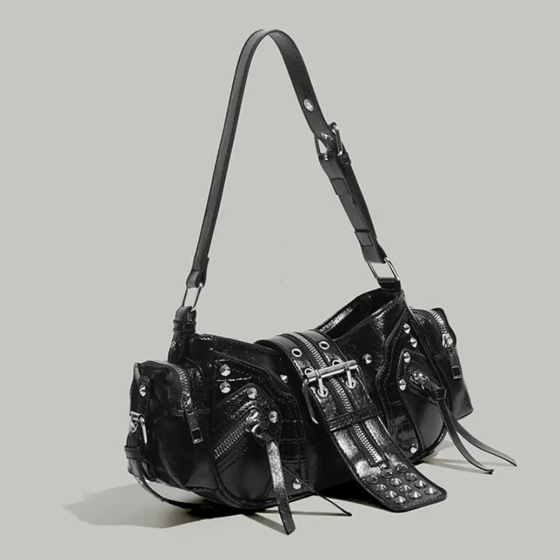 Dravika | Damen Schultertasche mit Nieten