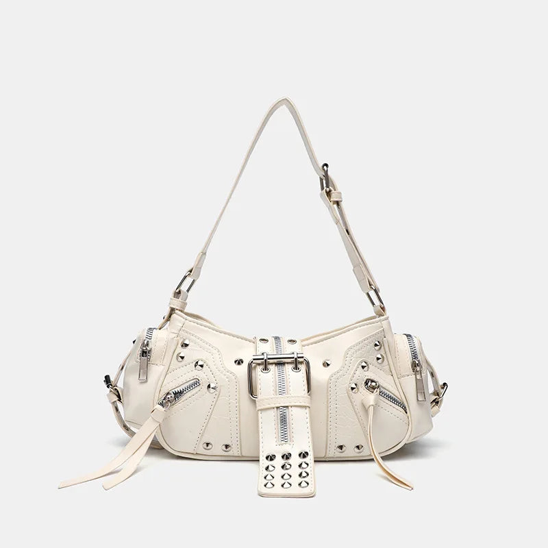 Dravika | Damen Schultertasche mit Nieten
