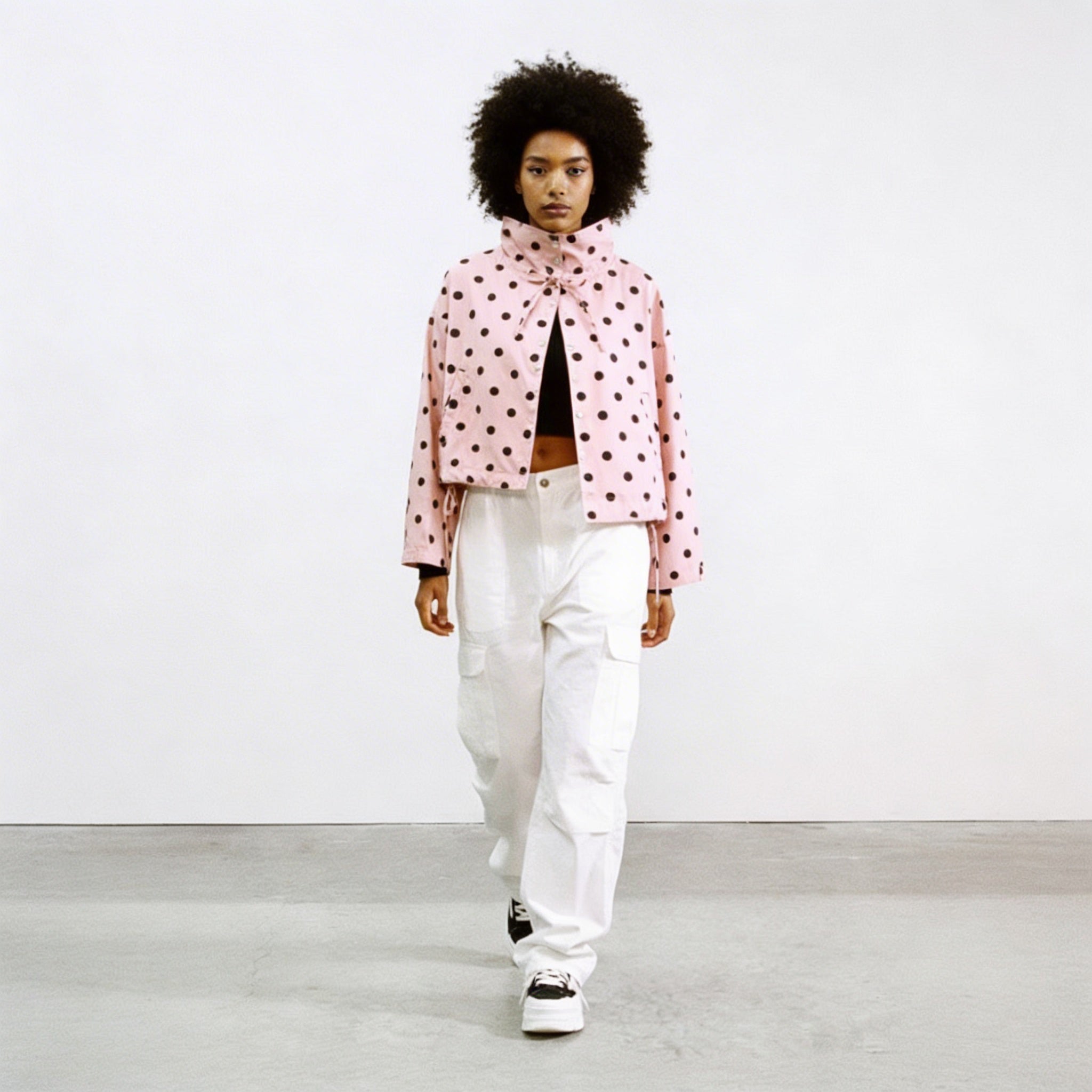 Elinora Damen Jacke mit Polka-Dot Muster