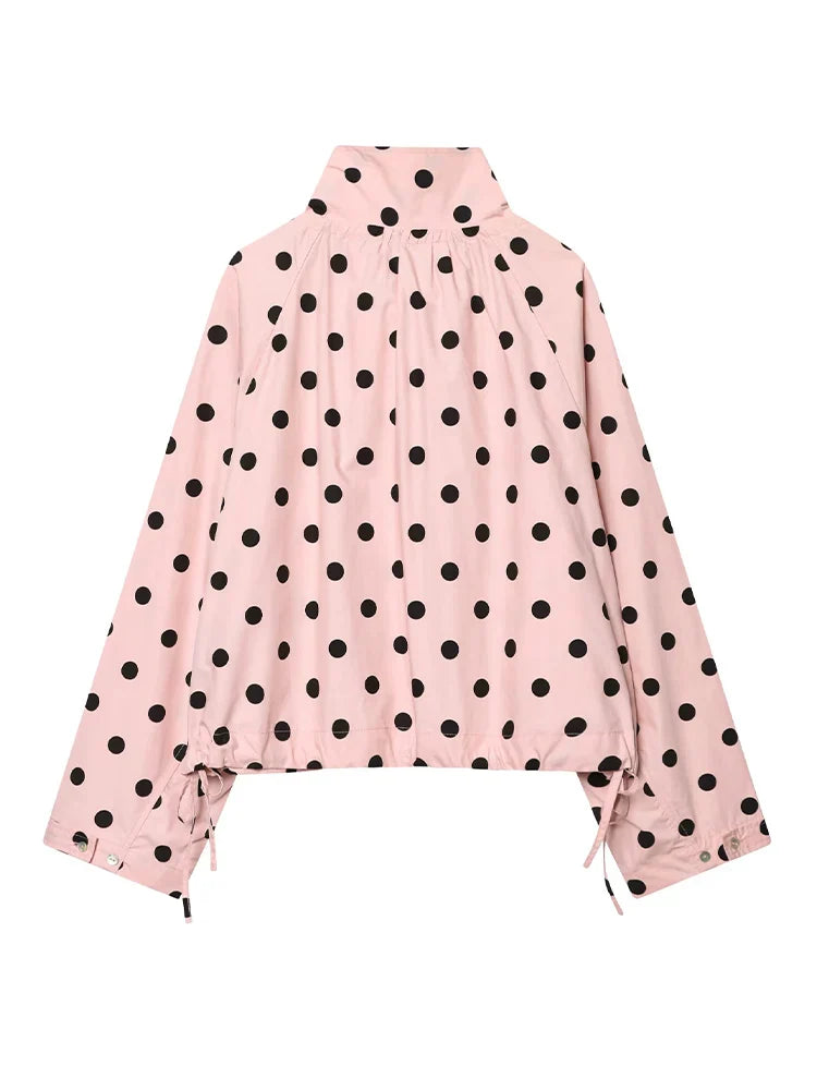 Elinora Damen Jacke mit Polka-Dot Muster