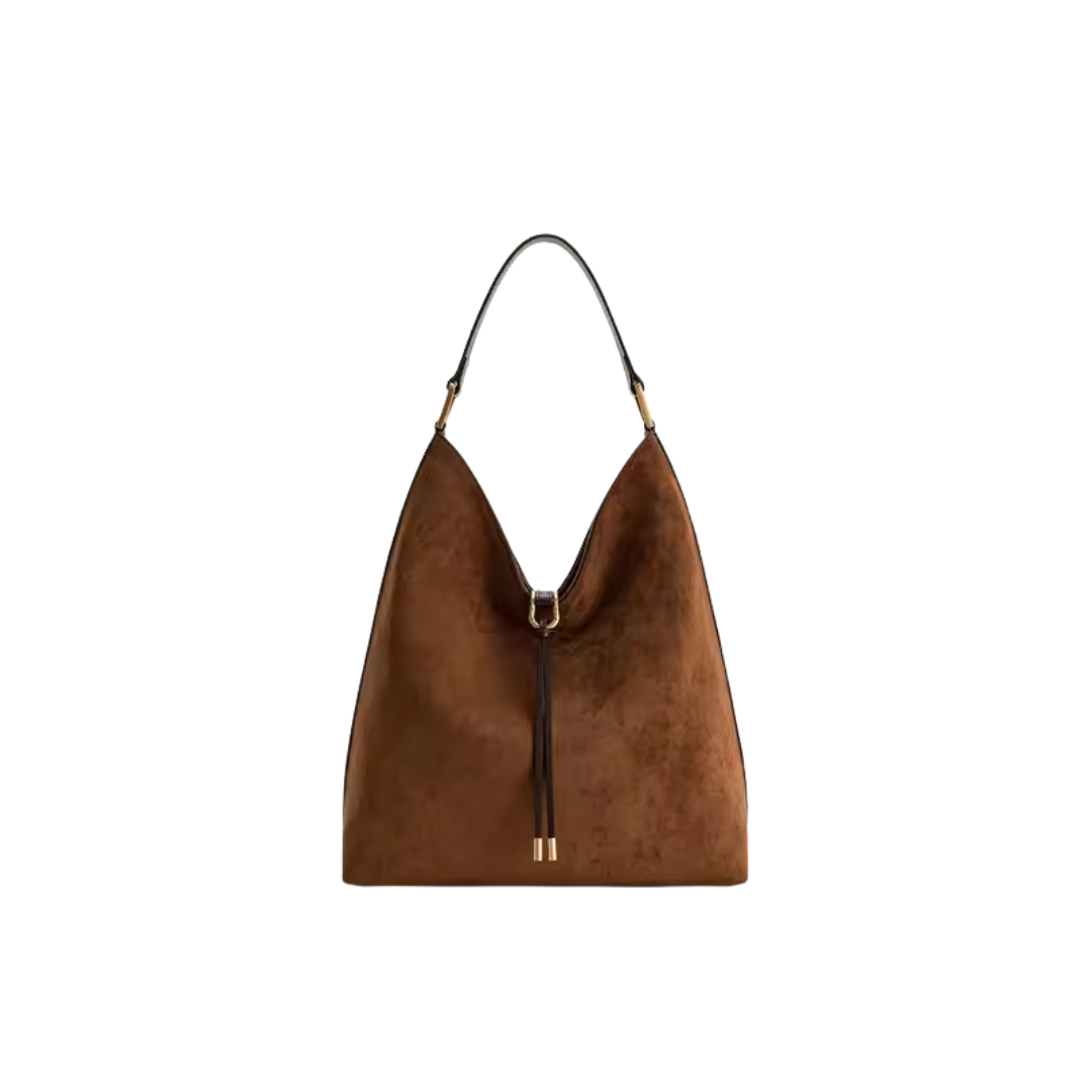 Eos Damen Schultertasche mit Henkel und Tunnelzugverschluss