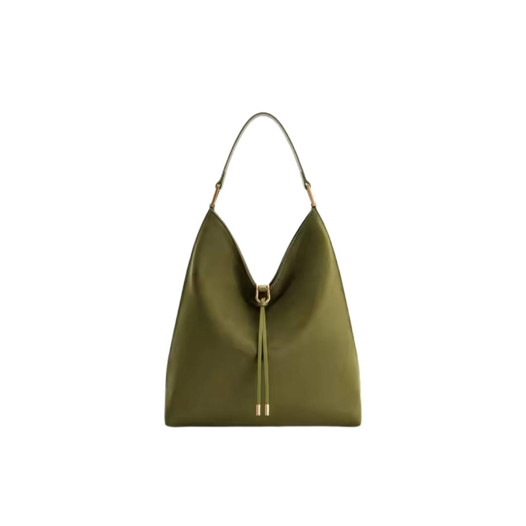 Eos Damen Schultertasche mit Henkel und Tunnelzugverschluss