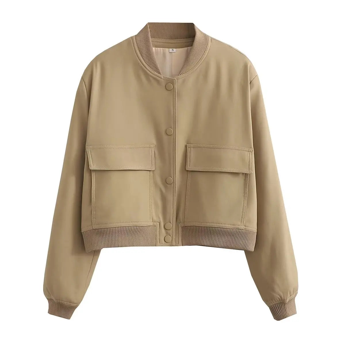 Isabell Women's Snap-Button Bomber Jacket