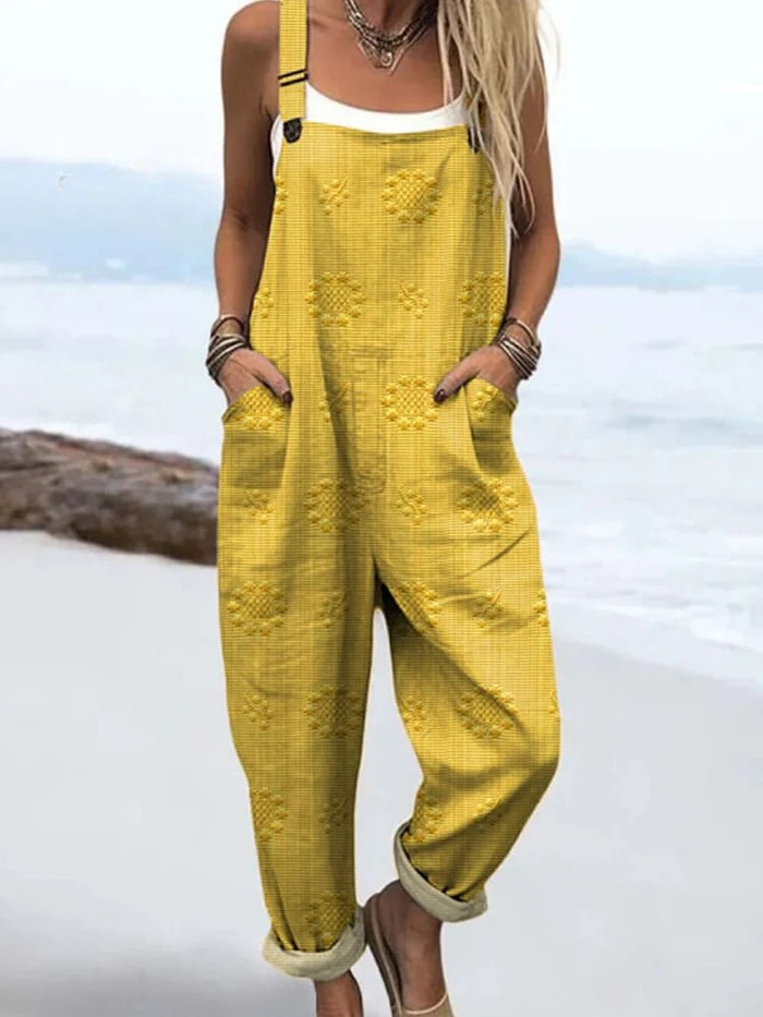 Liora | Damen Latz Jumpsuit mit Verstellbaren Trägern