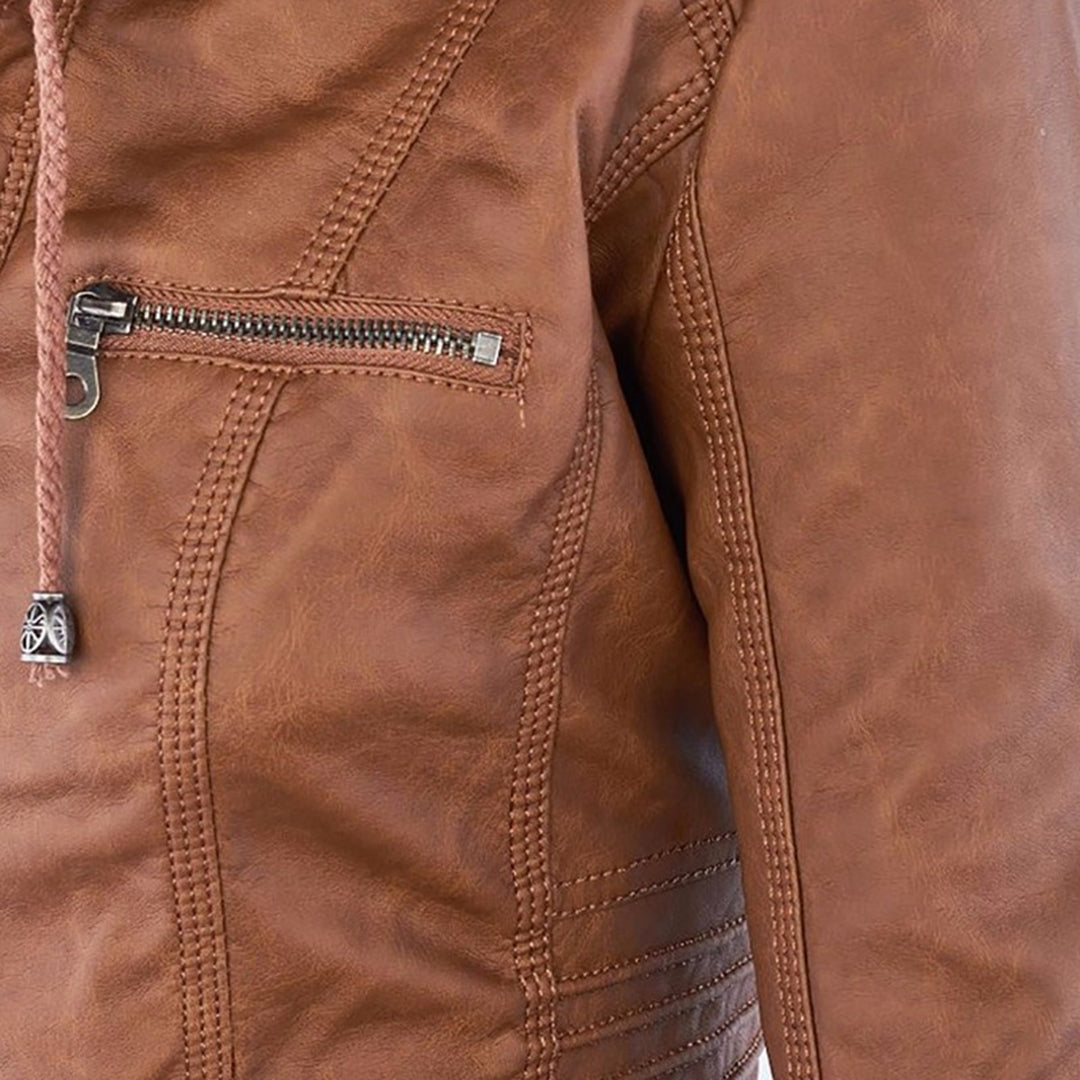 Maribel | Damen Jacke mit Kapuze und Frontreißverschluss