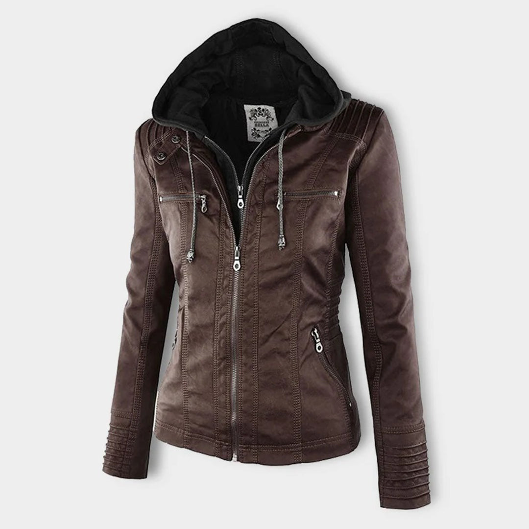 Maribel | Damen Jacke mit Kapuze und Frontreißverschluss