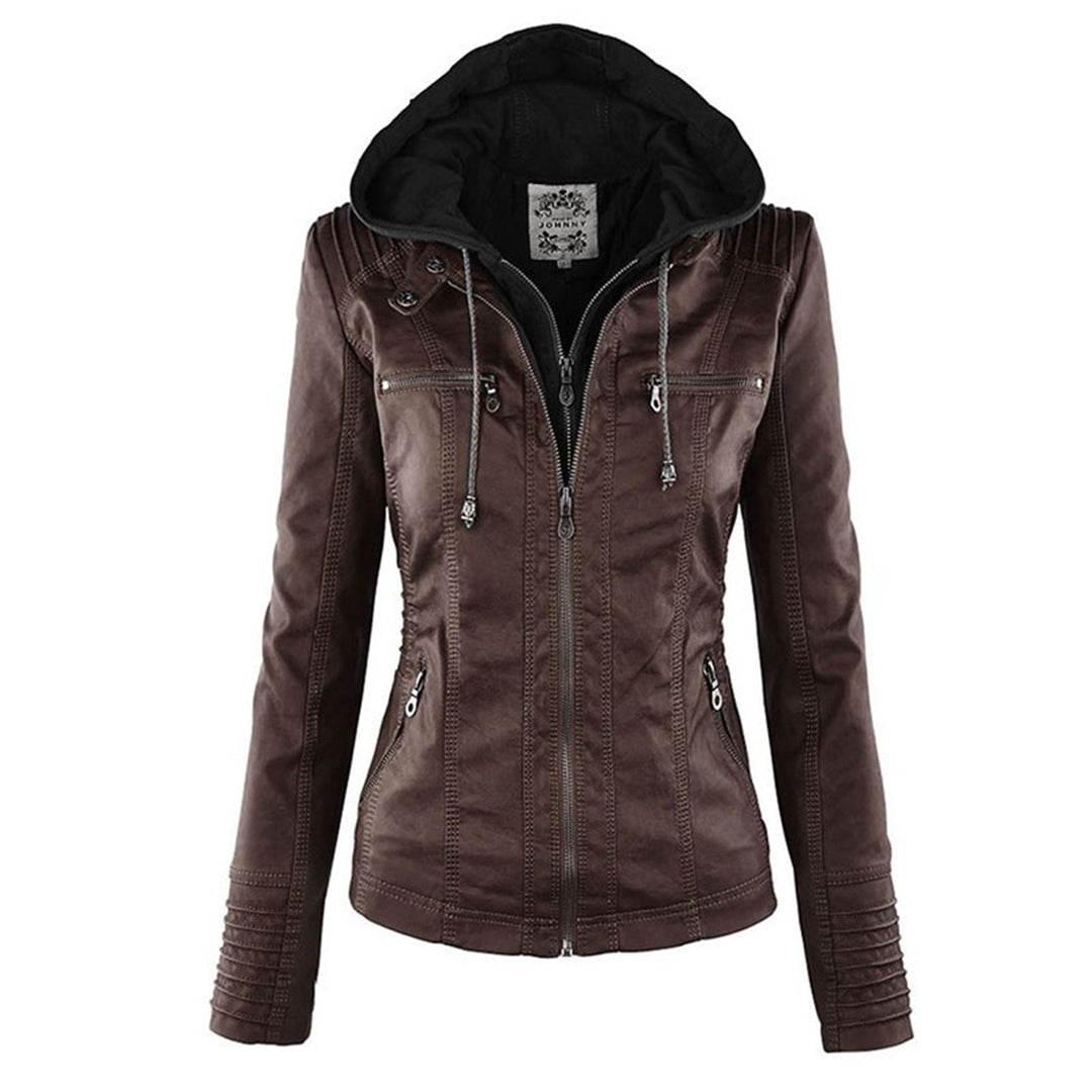 Maribel | Damen Jacke mit Kapuze und Frontreißverschluss