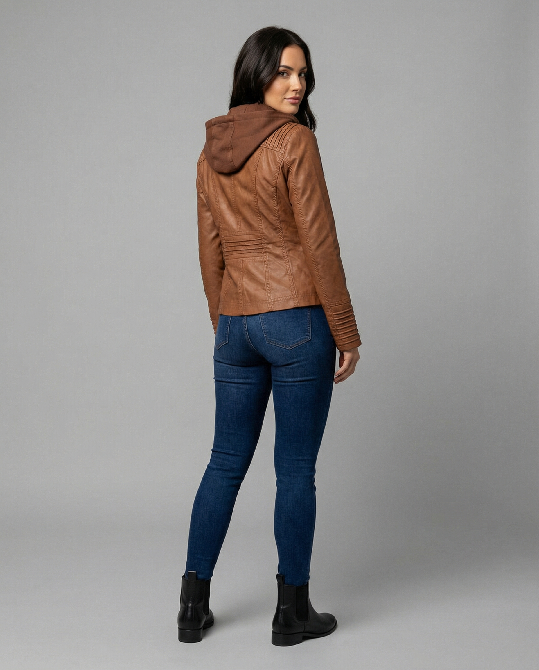 Maribel | Damen Jacke mit Kapuze und Frontreißverschluss