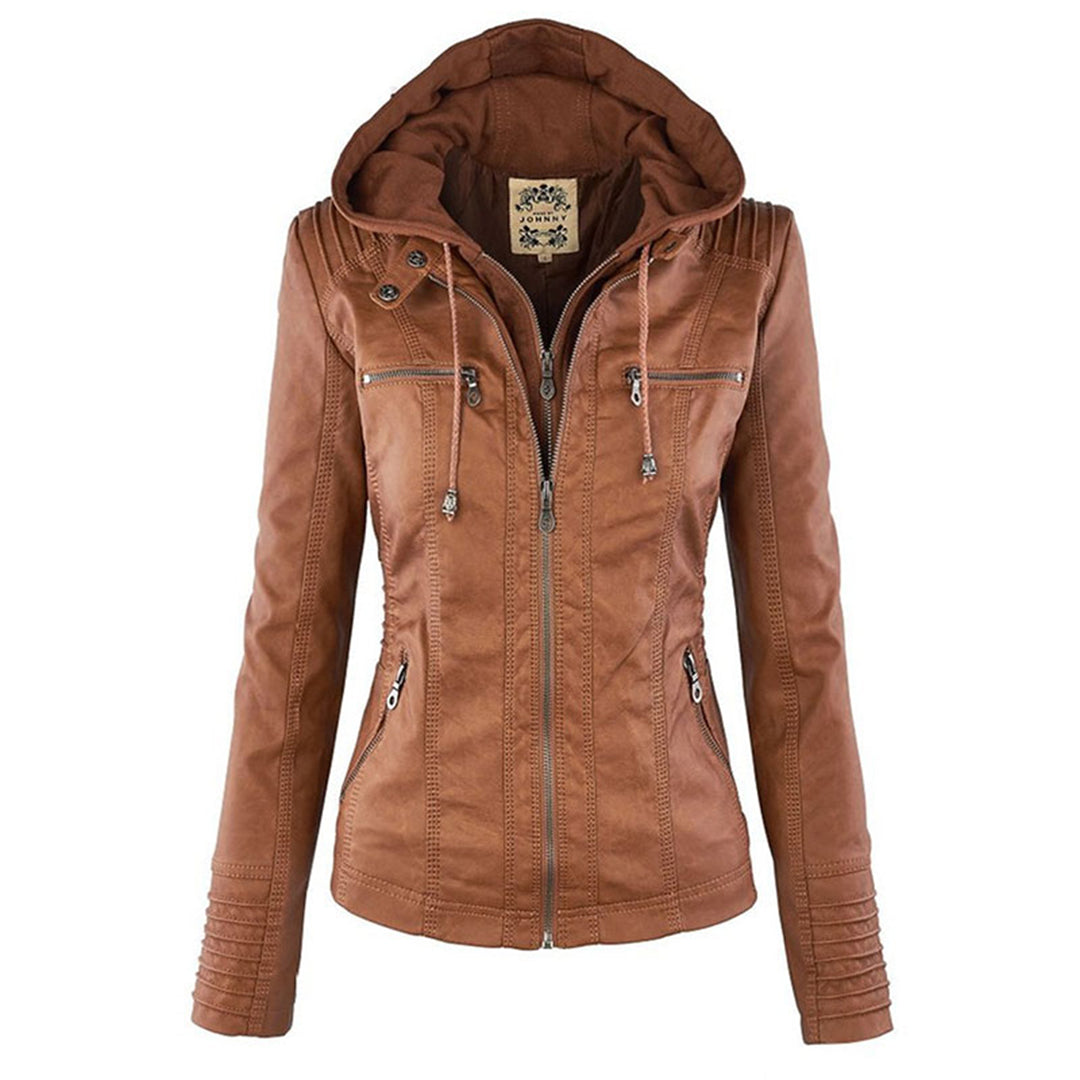Maribel | Damen Jacke mit Kapuze und Frontreißverschluss