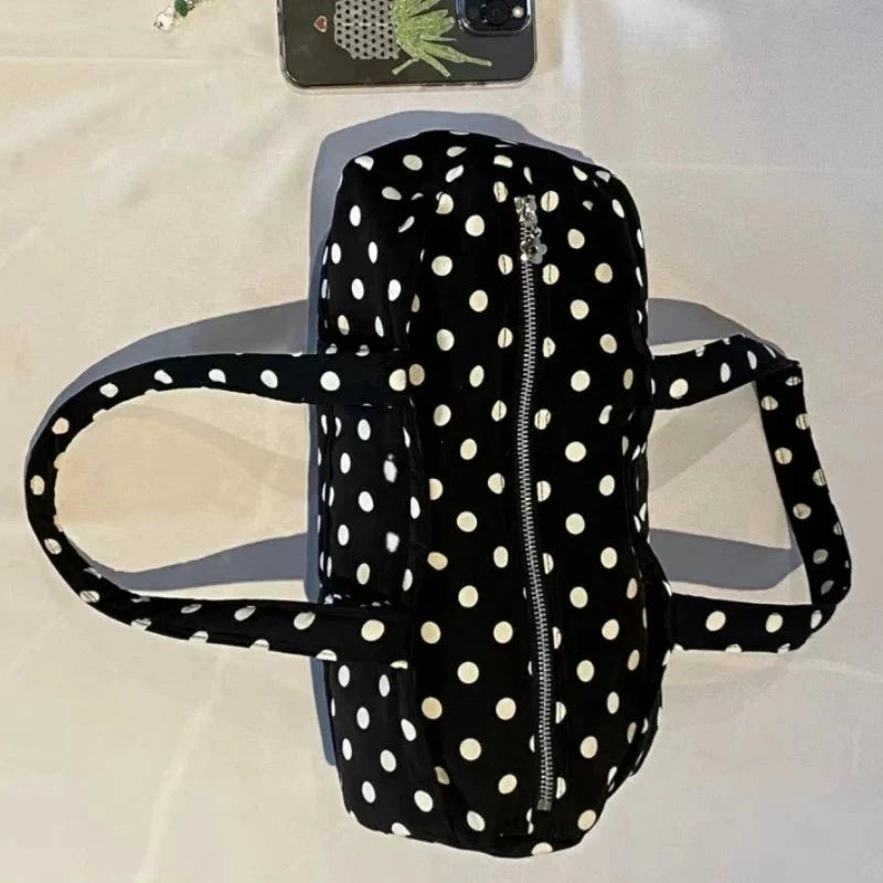 Marina Mini Duffle Bag mit Polka-Dot-Muster