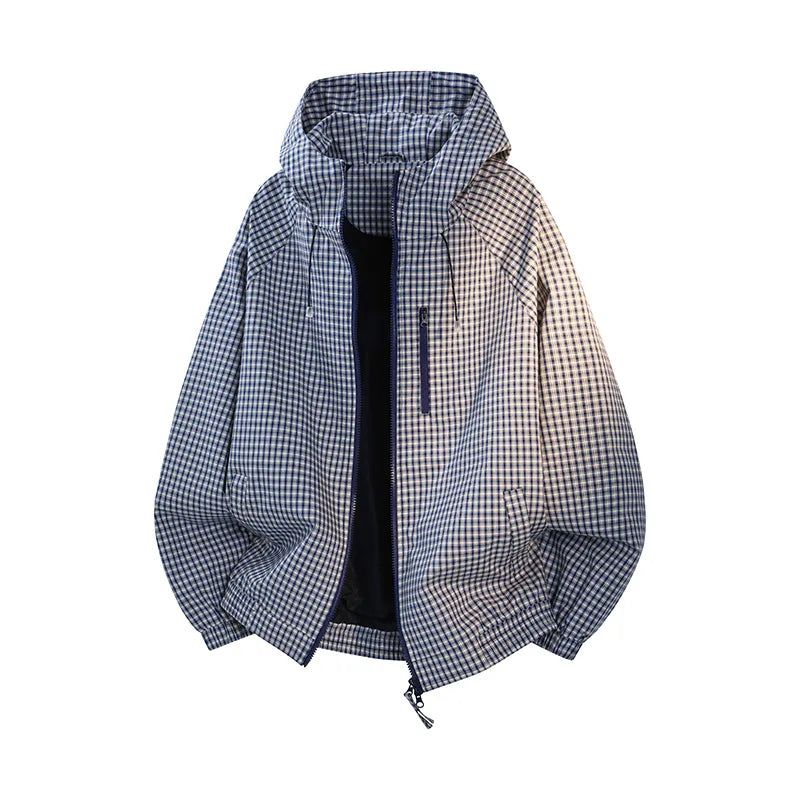 Neralia Damen Jacke mit Kapuze und Frontreißverschluss