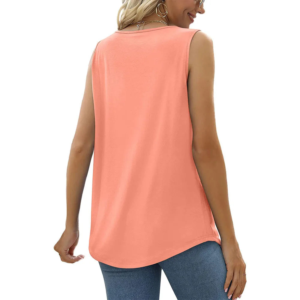 Quirela Damen Tanktop mit eckigem Ausschnitt