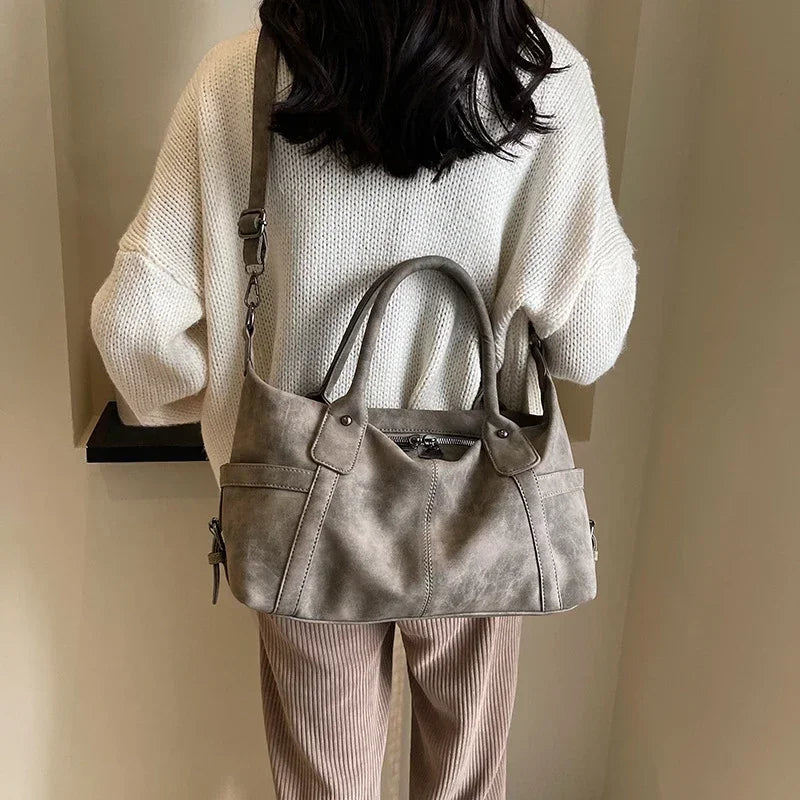 Ravella | Damen Handtasche mit Doppelgriffen