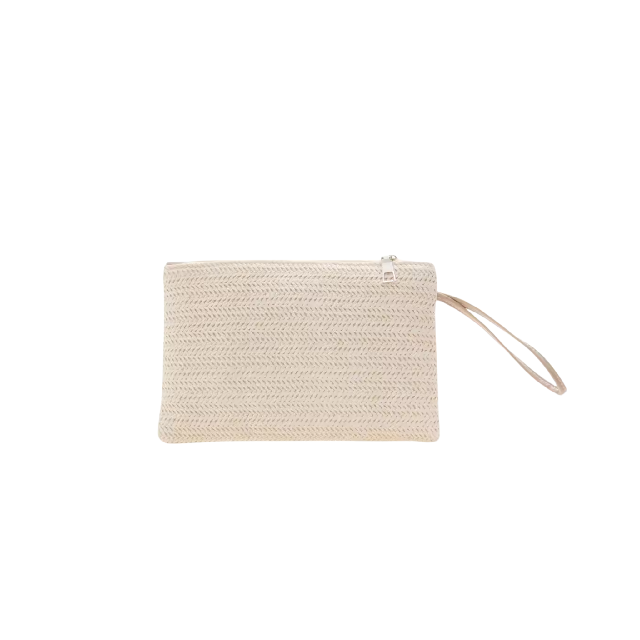 Rhea Damen Clutch geflochten mit Reißverschluss