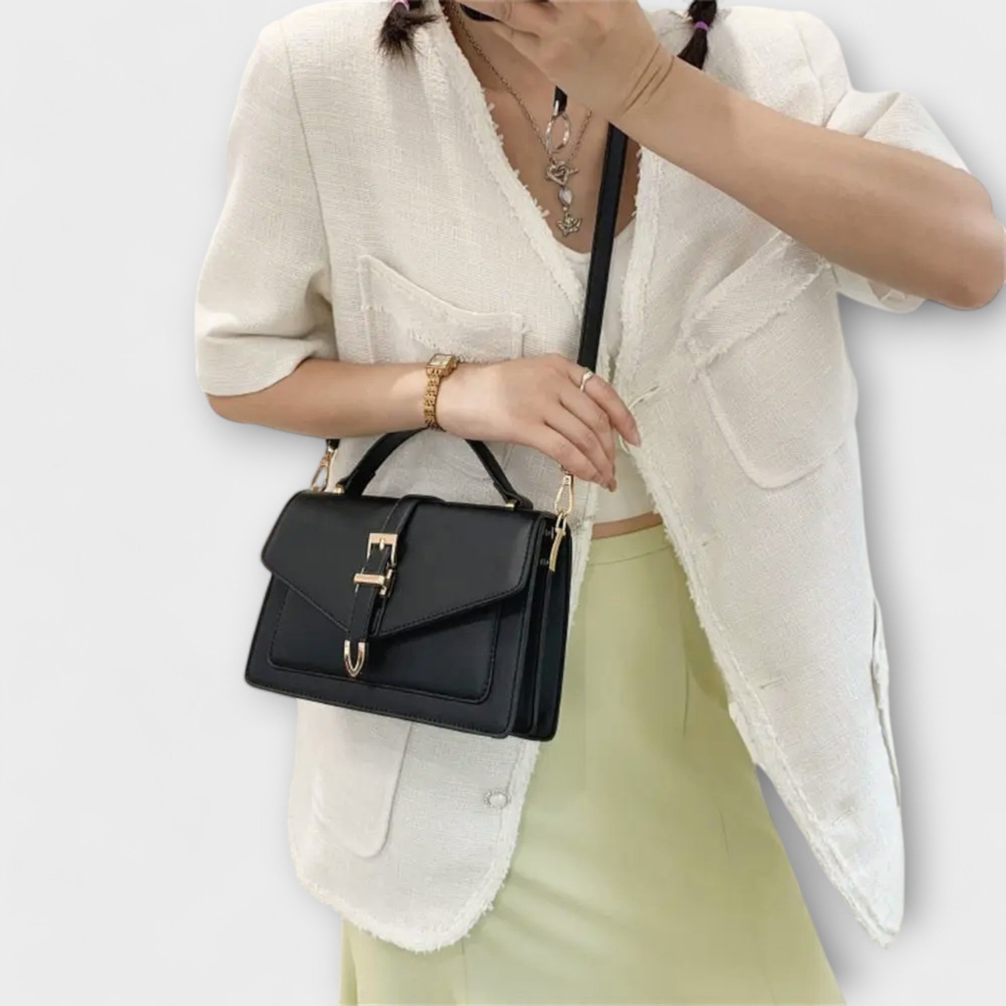 Evelyn | Women’s Classic Elegant Structured Shoulder Bag