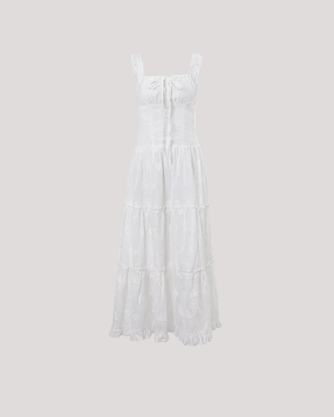 Women's Tiered Maxi Dress with Ruffle Details