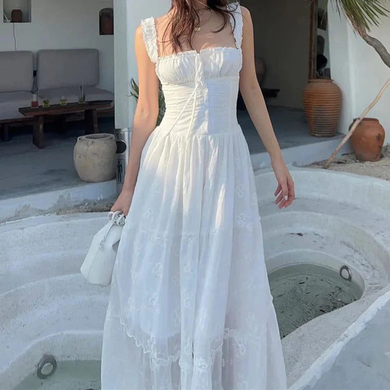 Serelia | Women's Tiered Maxi Dress with Ruffle Details
