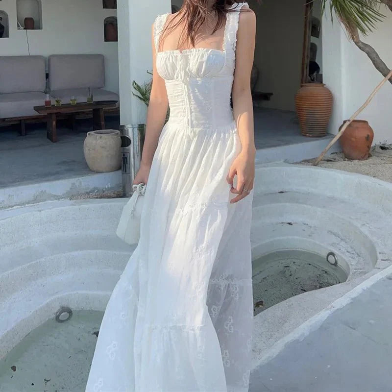 Serelia | Women's Tiered Maxi Dress with Ruffle Details