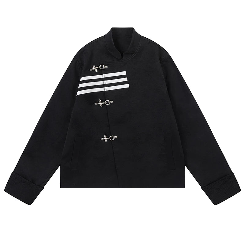 Taviera Damen Jacke mit Stehkragen und Knebelverschluss