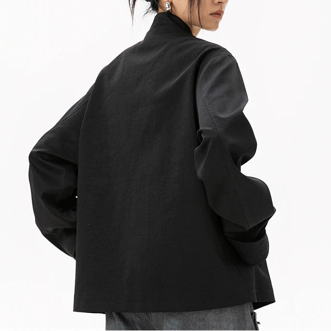 Taviera Damen Jacke mit Stehkragen und Knebelverschluss