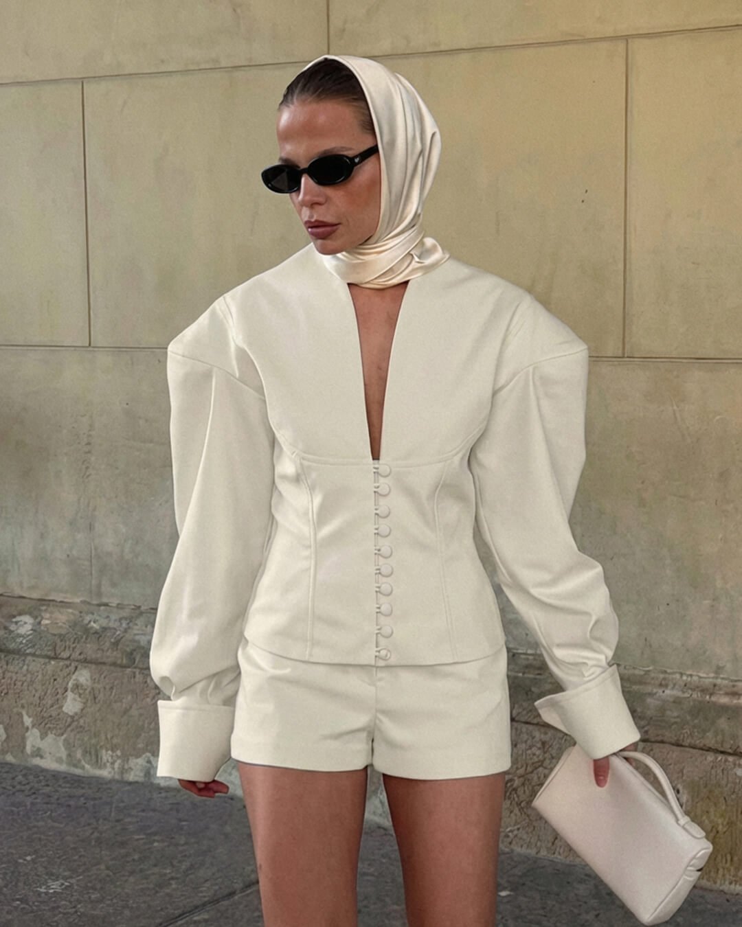Zelara Blazer-Shorts-Set mit taillierter Passform