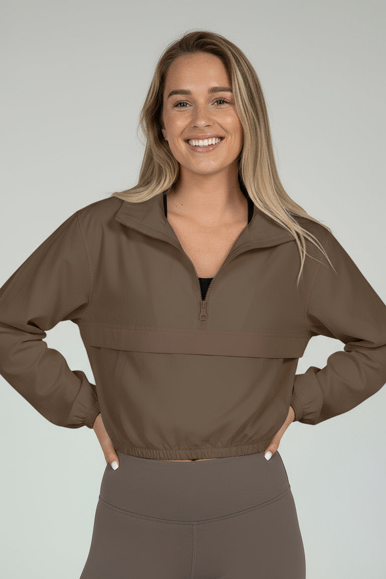 Nancy | Leichte Quarter-Zip Windbreaker-Jacke