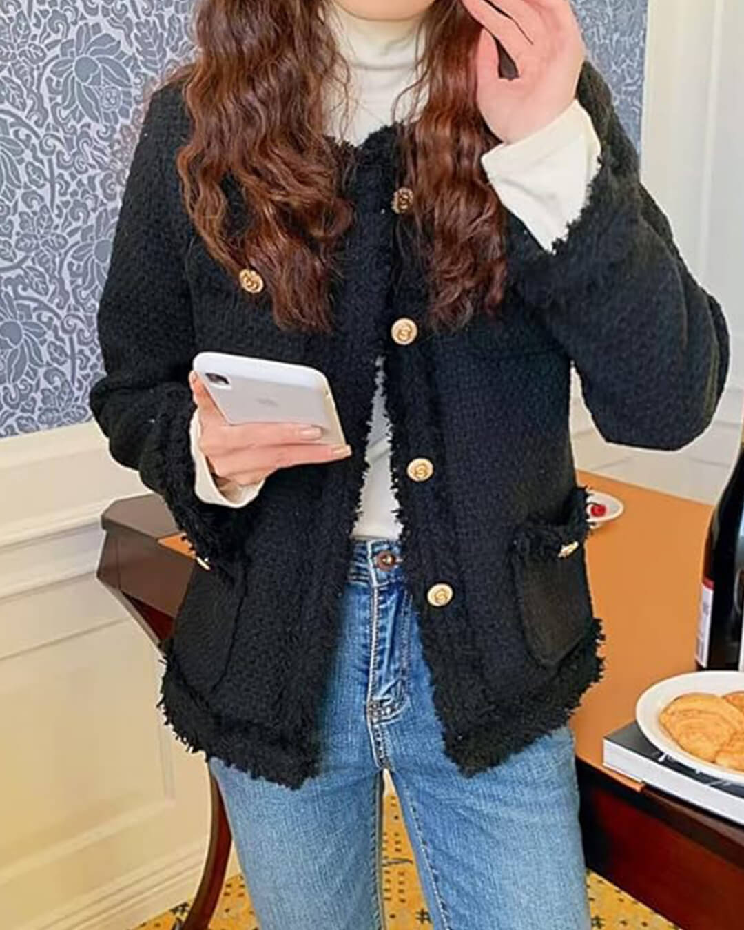 Novaria | Damen Casual Übergangsjacke Loose Fit Leichtgewicht