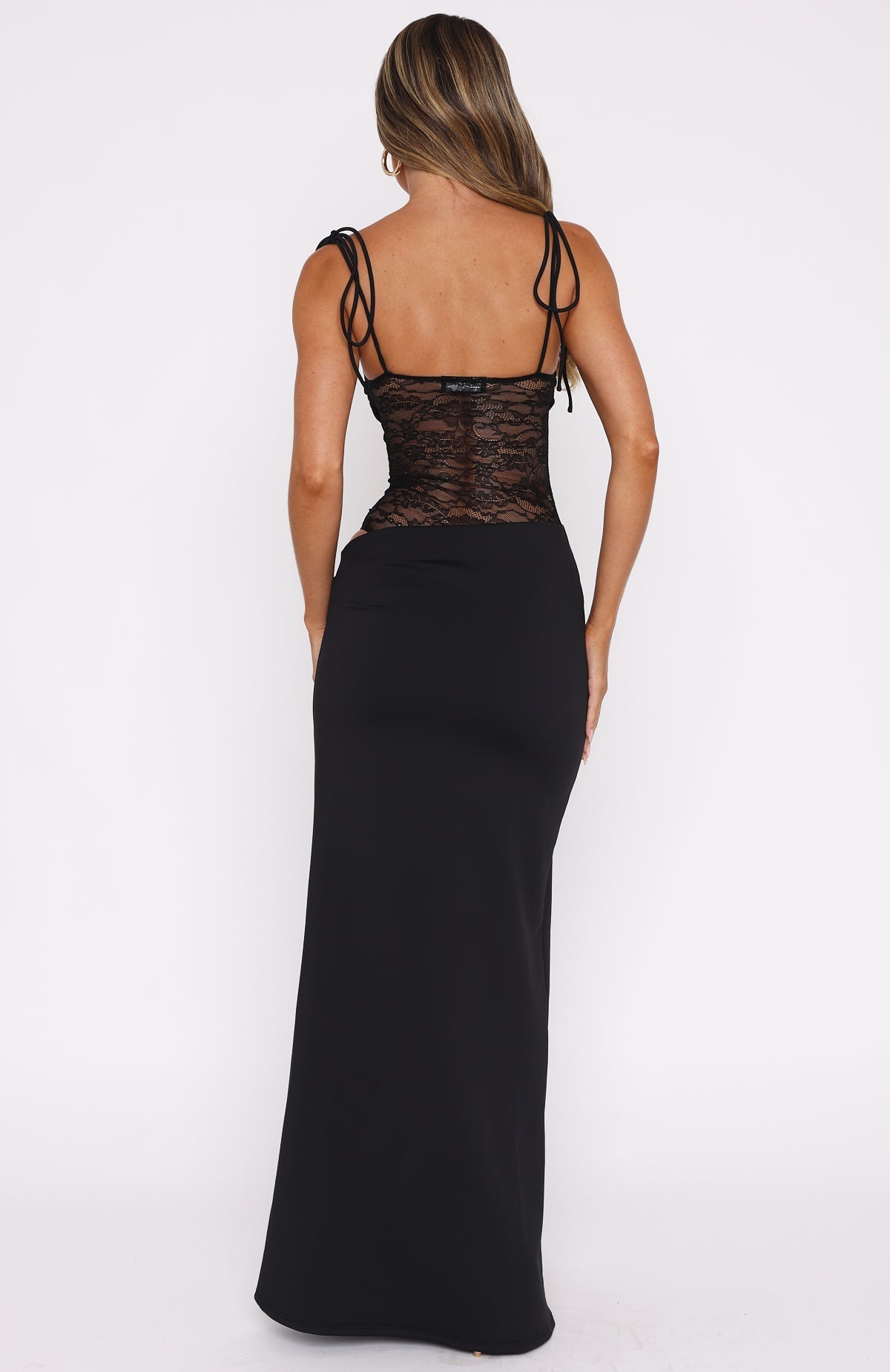 Arianne I maxi dress with lace insert