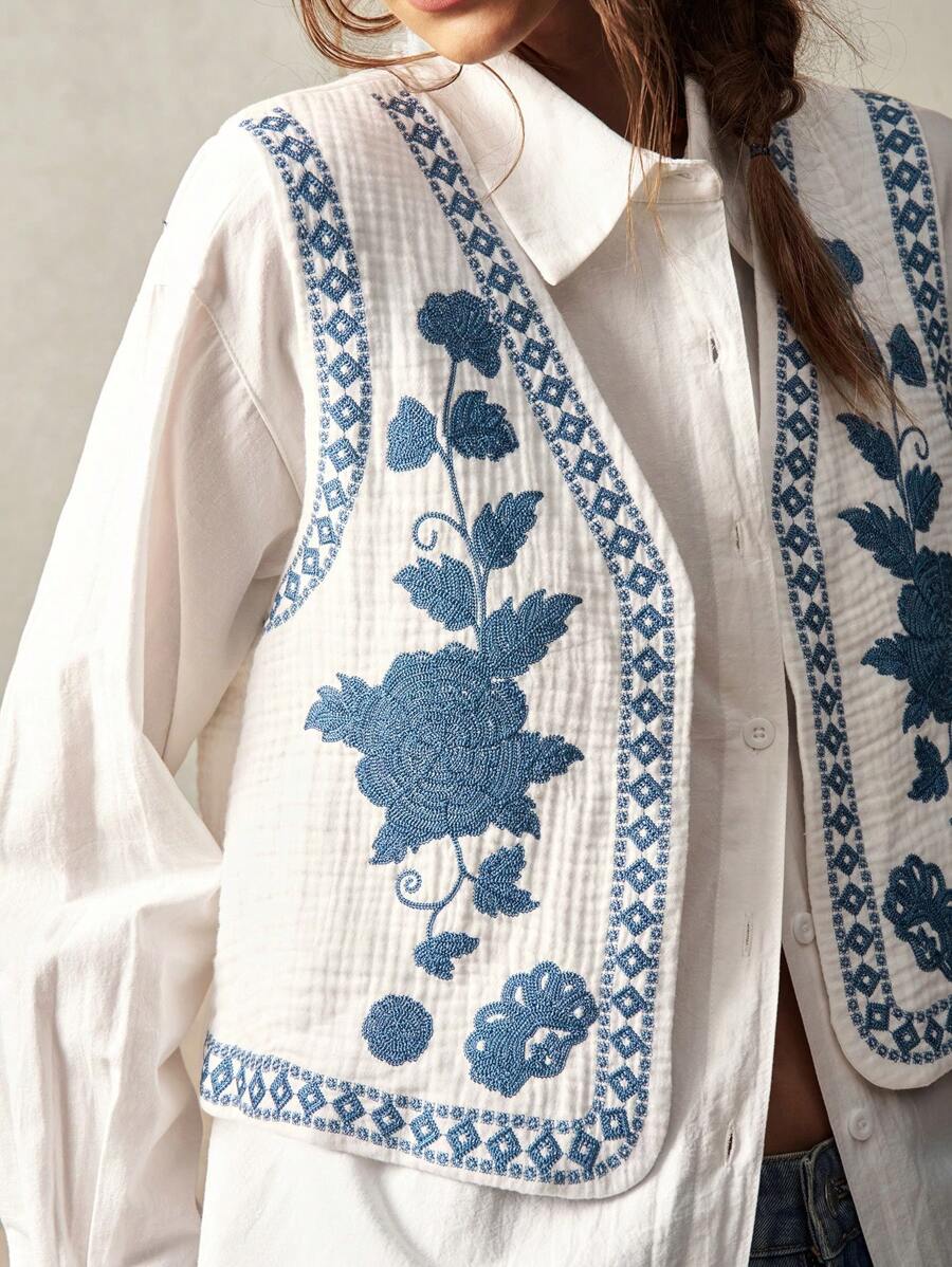 Belen | Embroidered Boho Vest