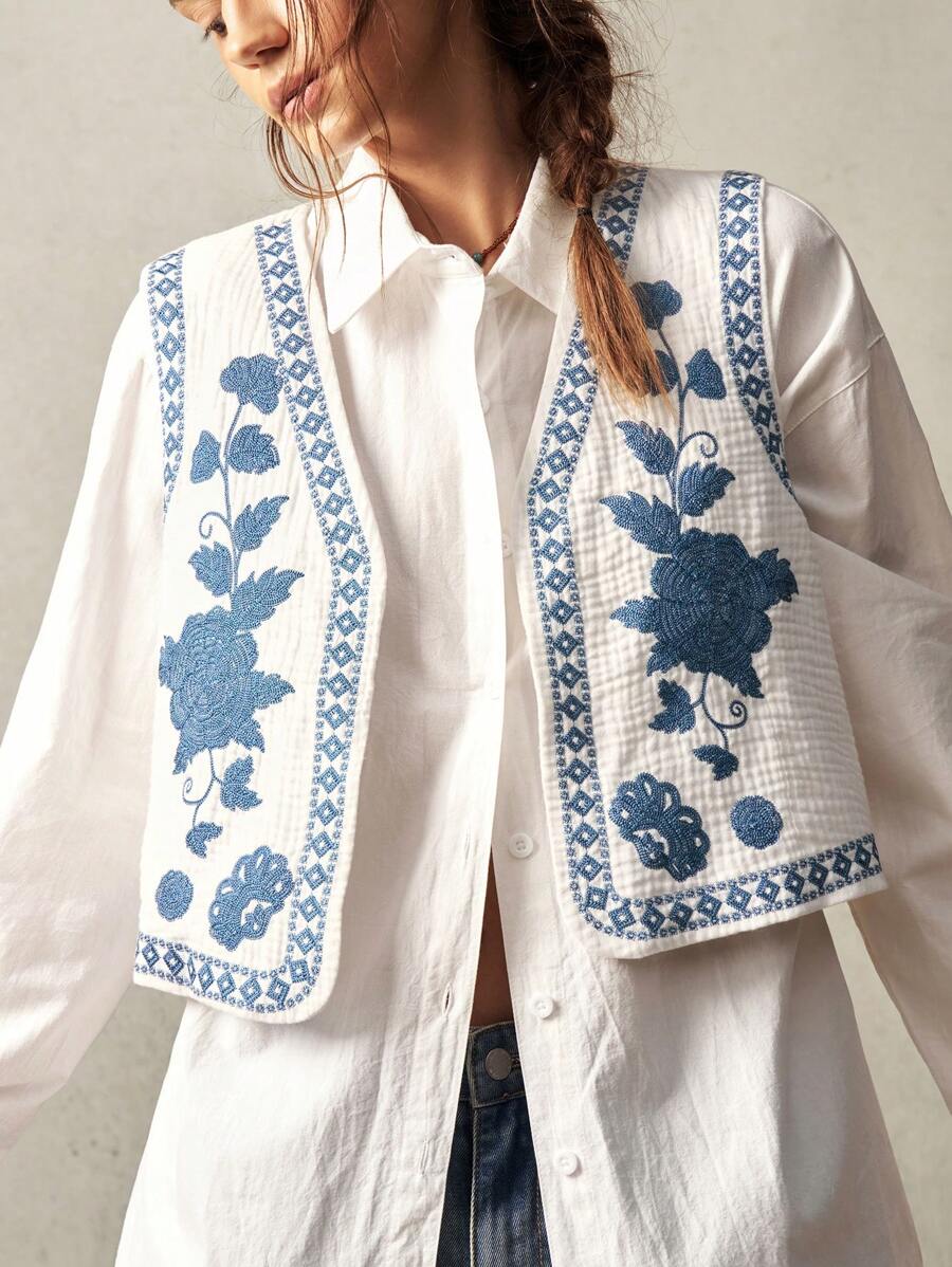 Belen | Embroidered Boho Vest