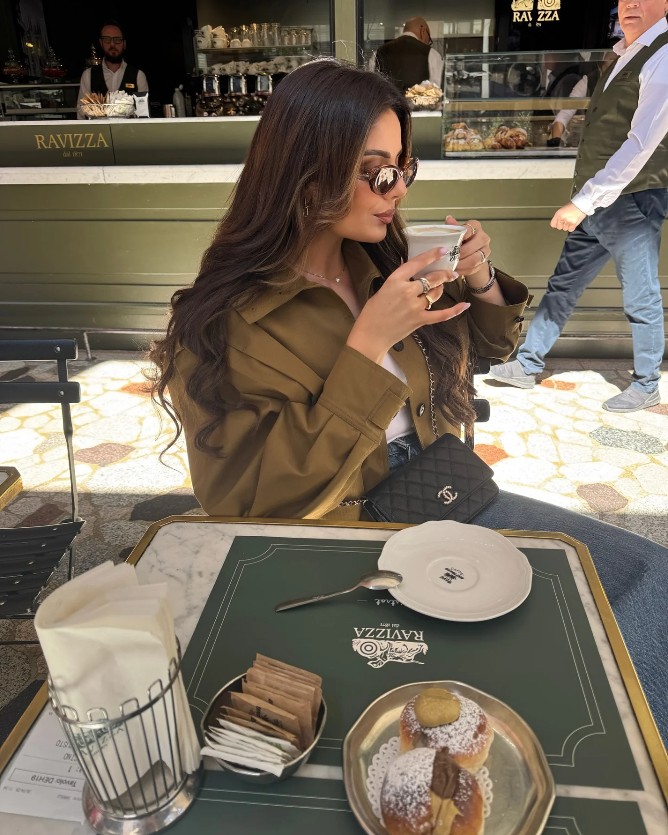 Yvana | Cropped Trenchjacke Mit Volumenärmeln