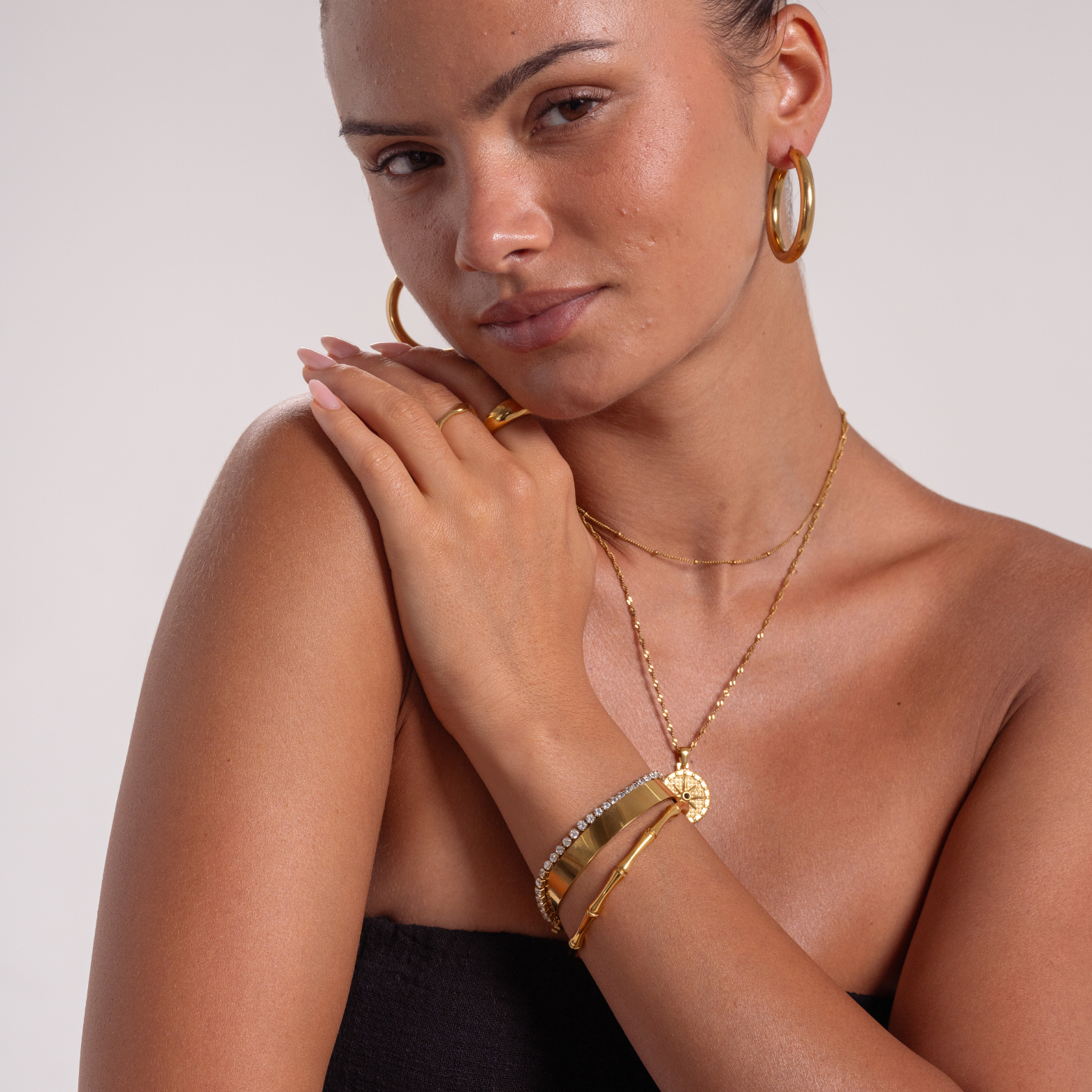 VALENTINE | Sculpted Tennis Bracelet