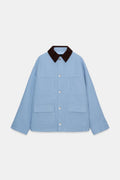 Alveria Women's Transitional Jacket with Button Placket and Turn-Down Collar