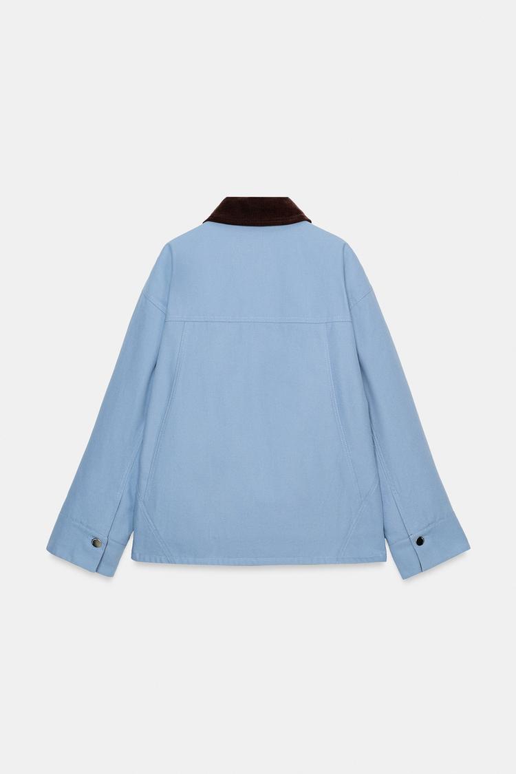 Alveria Women's Transitional Jacket with Button Placket and Turn-Down Collar