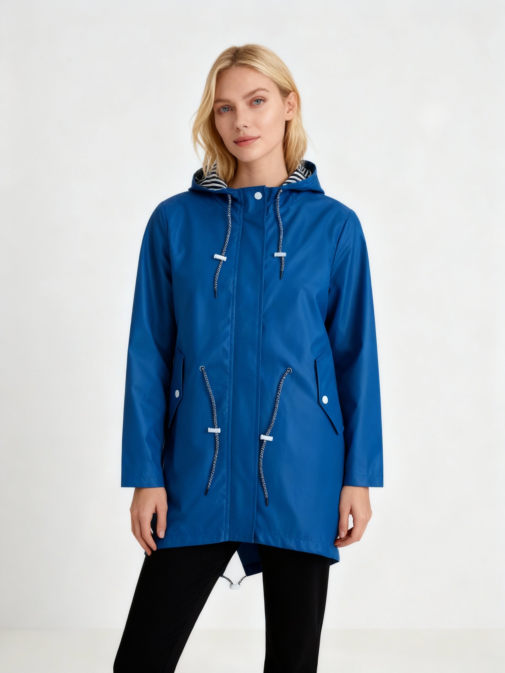 Aura | Damen Übergangsjacke mit Kapuze und Frontreißverschluss