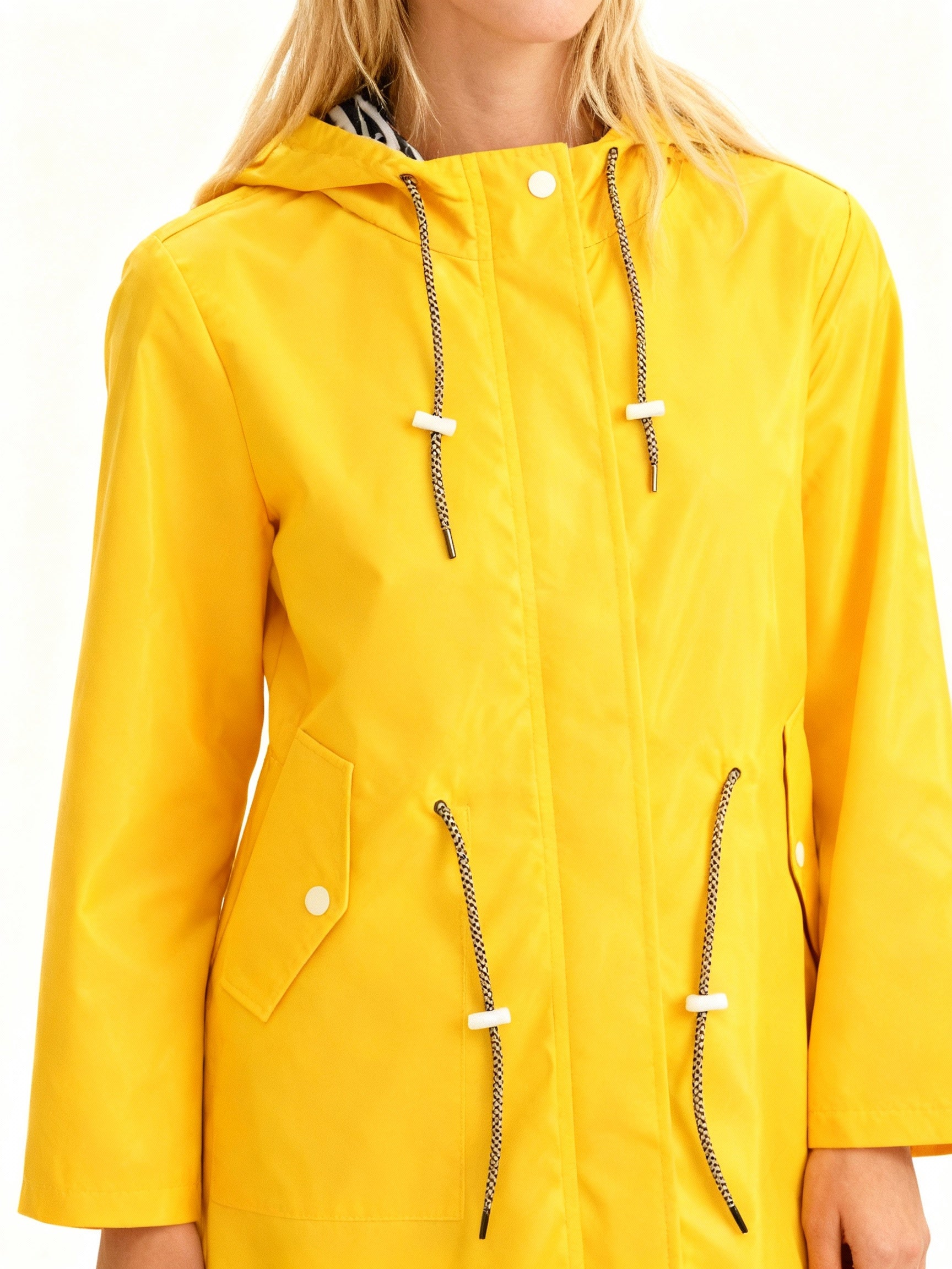 Aura | Damen Übergangsjacke mit Kapuze und Frontreißverschluss