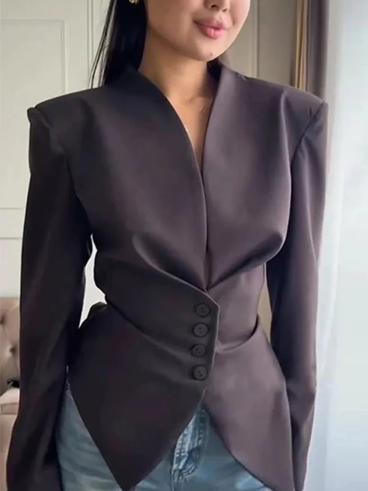 Averina blazer with structured shoulders