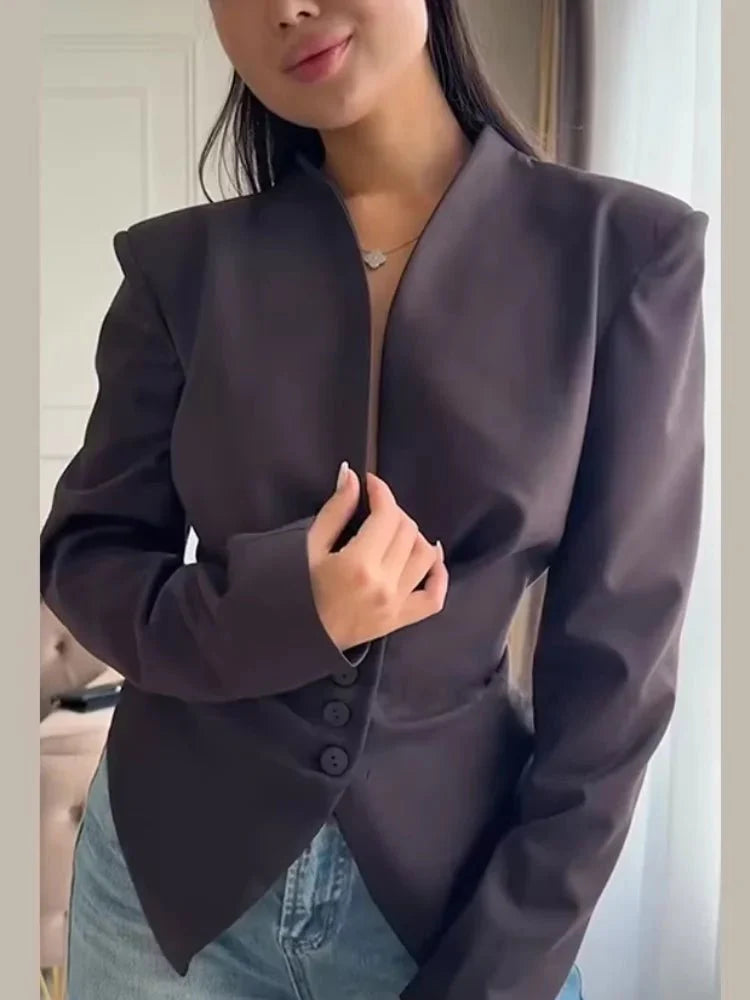 Averina blazer with structured shoulders