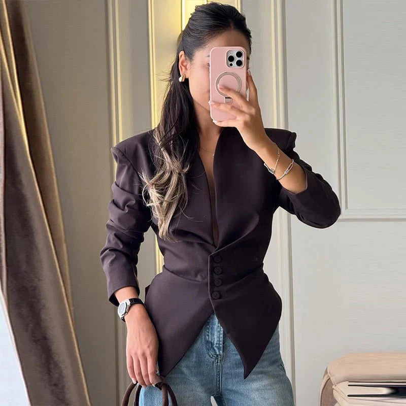 Averina blazer with structured shoulders