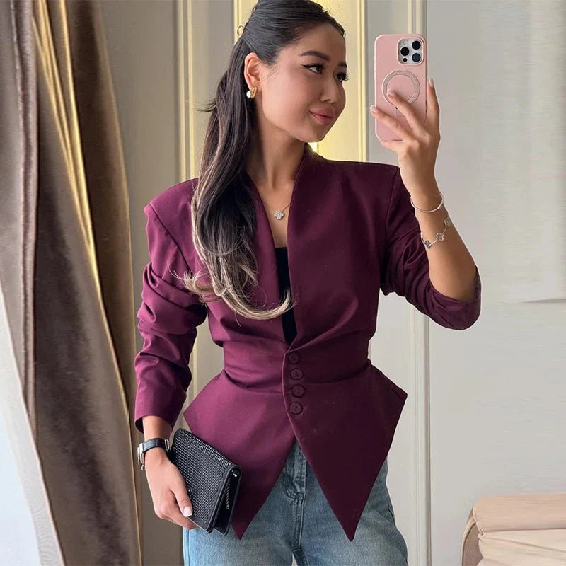 Averina blazer with structured shoulders