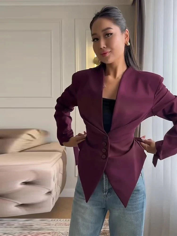 Averina blazer with structured shoulders
