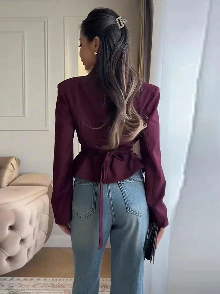 Averina blazer with structured shoulders
