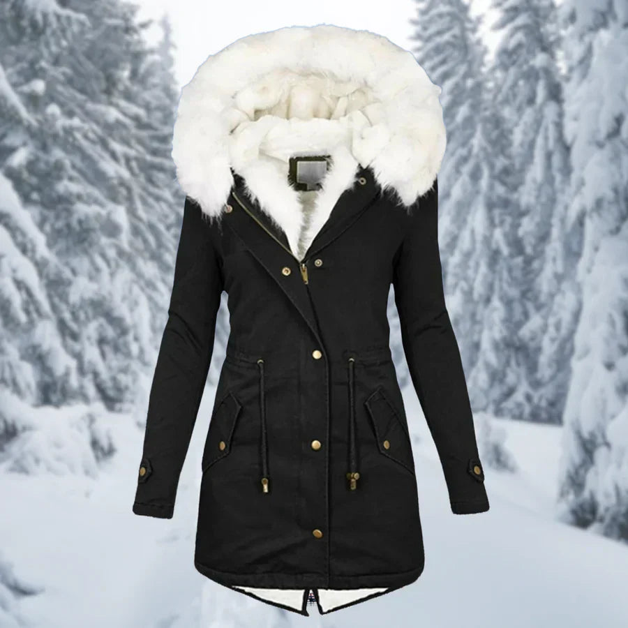 Calysa | Damen Steppjacke mit Druckknopfverschluss