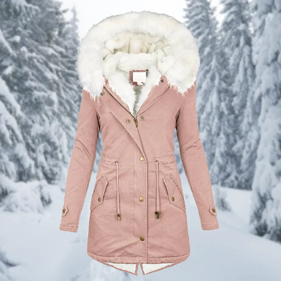 Calysa | Damen Steppjacke mit Druckknopfverschluss