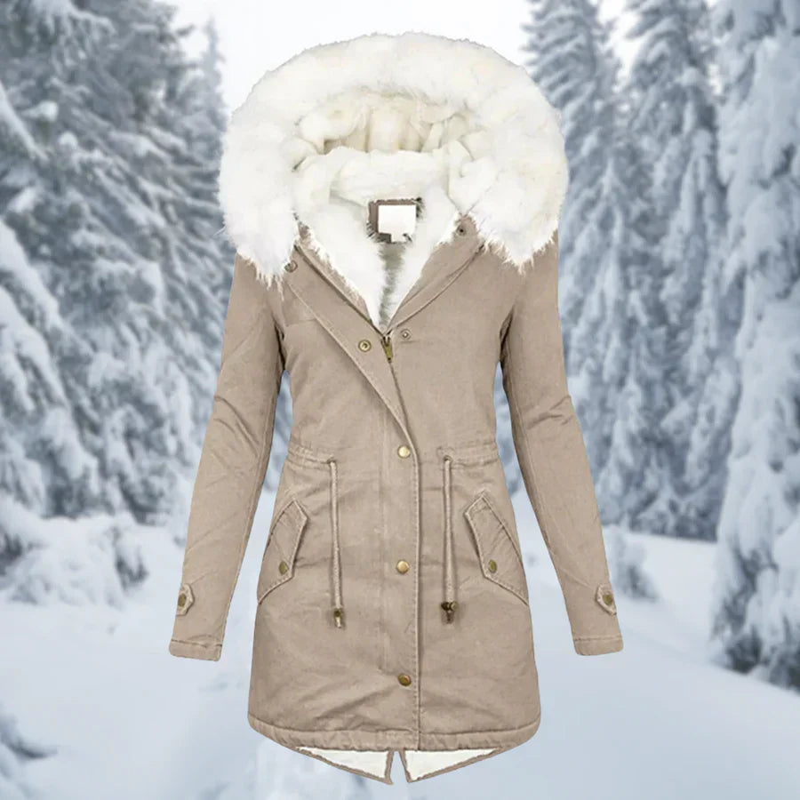 Calysa | Damen Steppjacke mit Druckknopfverschluss